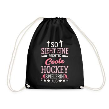Voilà à quoi ressemble un joueur de hockey cool : le hockey - Sac de sport léger - noir - Devant