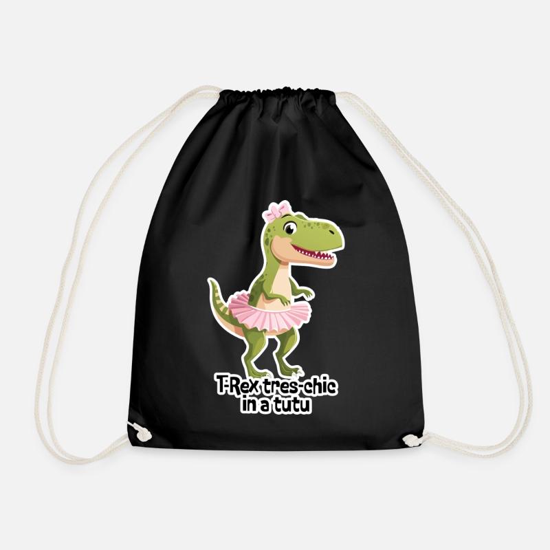 TREX Tres Chic in a Tutu - Drawstring Bag - black