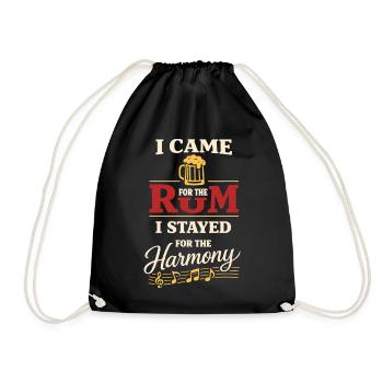 Shanty Crew folk music community - Drawstring Bag - black - Front