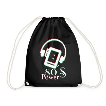 La puissance des années 80 - Sac de sport léger - noir - Devant