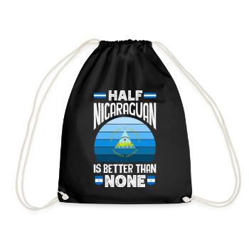 Fierté et Foyer du drapeau du Nicaragua - Sac de sport léger - noir - Devant