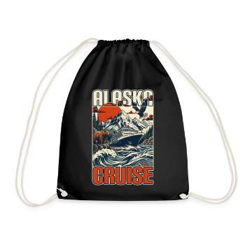 Croisière en Alaska Créer des souvenirs ensemble en famille - Sac de sport léger - noir - Devant