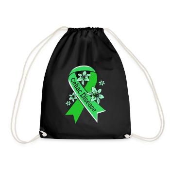 Celiac Disease Gluten Free - Drawstring Bag - black - Front