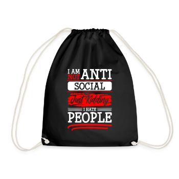 Hate Man-haters - Drawstring Bag - black - Front