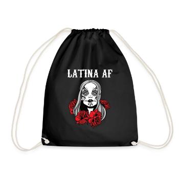 Sugar Skull Latina AF Day of The Dead Cadeau pour - Sac de sport léger - noir - Devant
