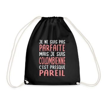 Je ne suis pas parfaite mais je suis Colombienne - Sac de sport léger - noir - Devant