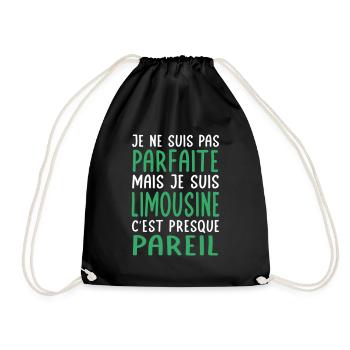 Je ne suis pas parfaite mais je suis Limousine - Sac de sport léger - noir - Devant