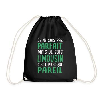 Je ne suis pas parfait mais je suis Limousin - Sac de sport léger - noir - Devant