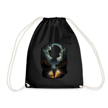 Gothic - Drawstring Bag - black - Front