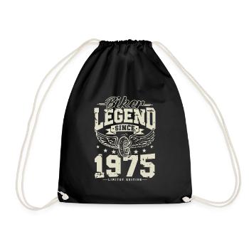 Légende des motards depuis 1975 - Sac de sport léger - noir - Devant
