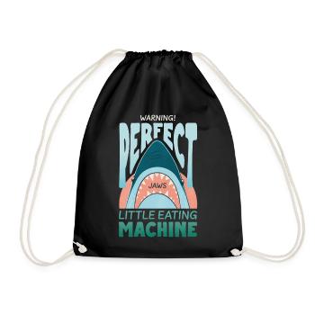Les Dents De La Mer Jaws Eating Machine - Sac de sport léger - noir - Devant