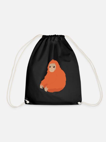 Orangutan - Turnbeutel - Schwarz