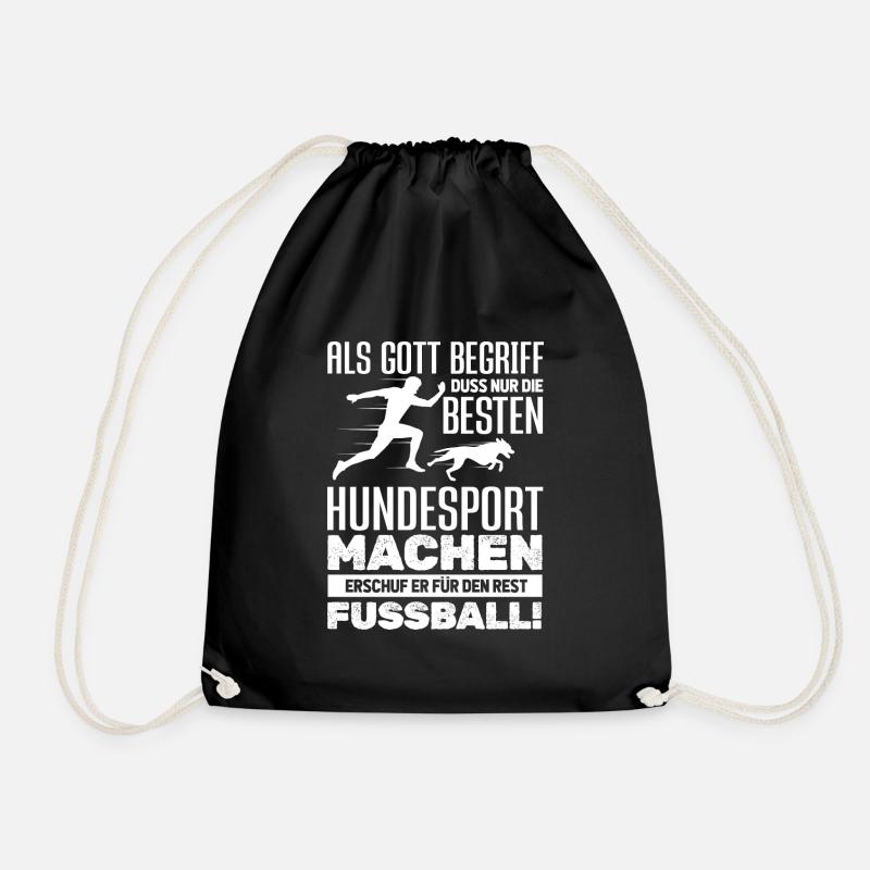 Hundesport Hundetraining Hundeschule Hundebesitzer - Turnbeutel - Schwarz