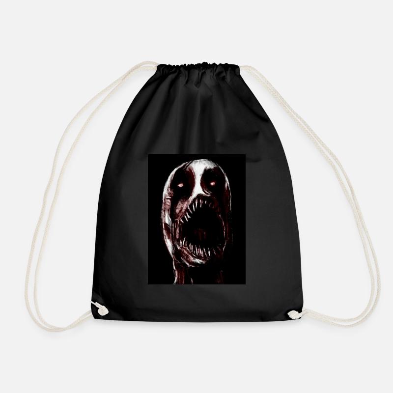 Evil scream - Drawstring Bag - black