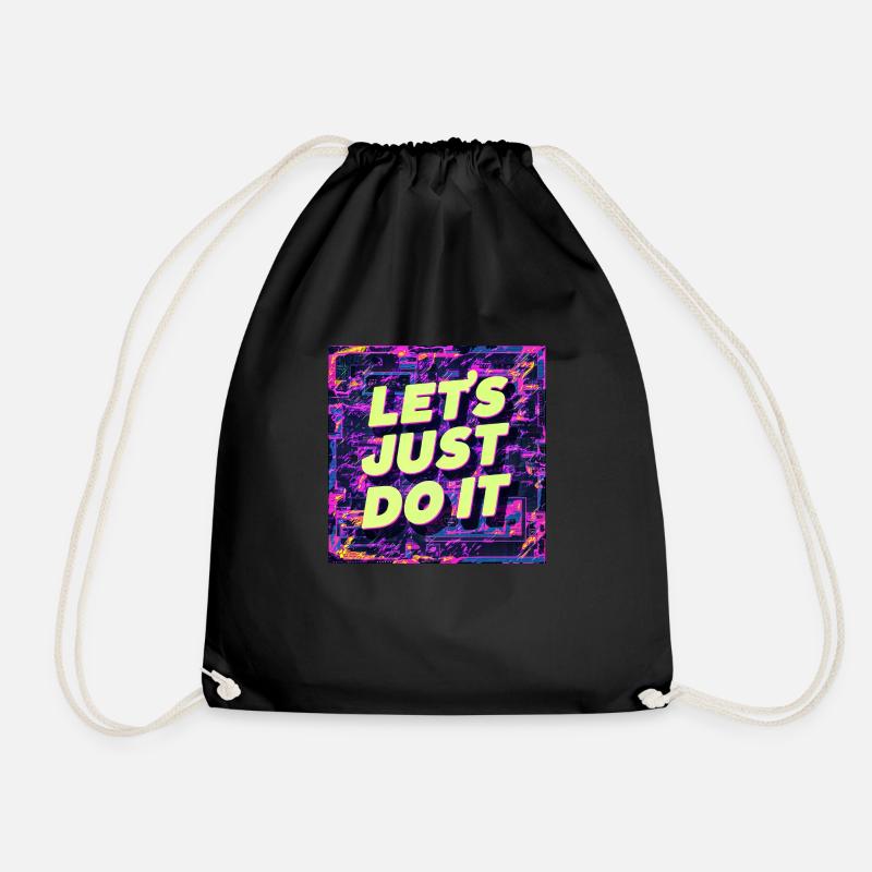Let's (rétro et tendance) - Sac de sport léger - noir