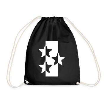 trois étoiles abstraites adaptées à Noël - Sac de sport léger - noir - Devant