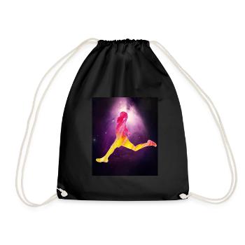 Basketballer Sport in Nebula Space - Turnbeutel - Schwarz - Vorne