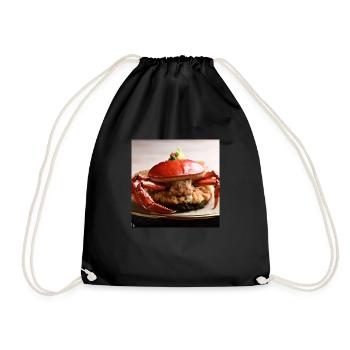 a crab-minded citizen - Drawstring Bag - black - Front
