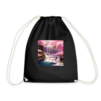 a great view - Drawstring Bag - black - Front