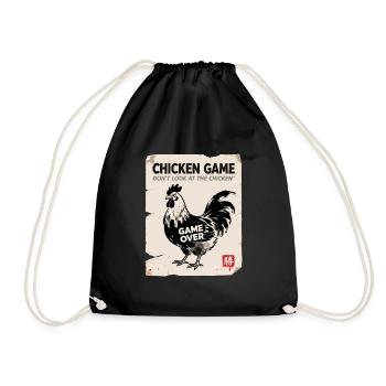 Chicken Game: Don't Look at the Chicken - Drawstring Bag - black - Front