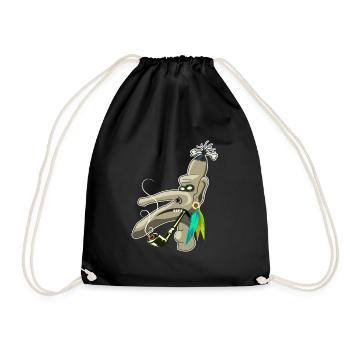 Voodoo Design, avec les prêtres vaudou cool - Sac de sport léger - noir - Devant