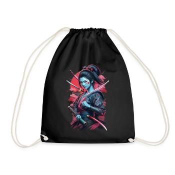 Katana Japonais Femme - Sac de sport léger - noir - Devant