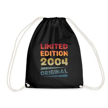 Limited Edition 20th Birthday Party Vintage 2004 - Drawstring Bag - black - Front
