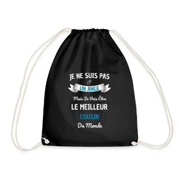 Meilleur futur cousin du monde ! futur cousin - Sac de sport léger - noir - Devant