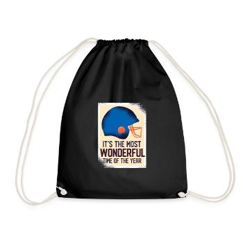 Beste Jahreszeit der Fußball-Saison Geschenkide - Turnbeutel - Schwarz - Vorne
