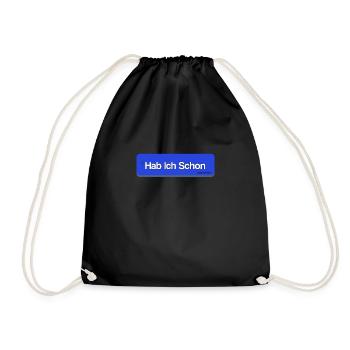 Statementshirt, j'ai déjà - Sac de sport léger - noir - Devant