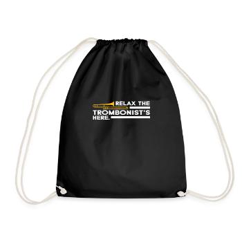 Relax The Trombonist’s Here Trombonist Chemise - Sac de sport léger - noir - Devant