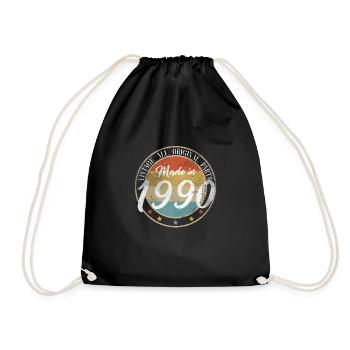 Cadeau de chemise Vintage Made In 1990 30e anniversaire - Sac de sport léger - noir - Devant