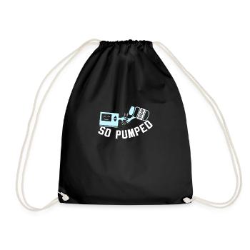 DIABETES: So Pumped T-shirt - Drawstring Bag - black - Front