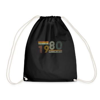 1980 Une légende est née 40e anniversaire - Sac de sport léger - noir - Devant