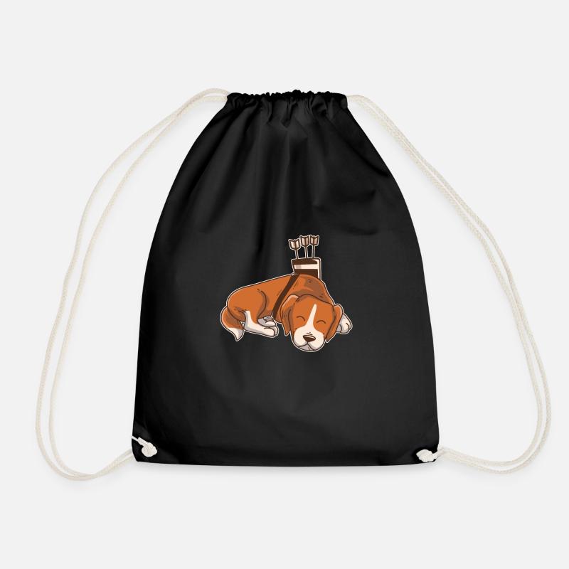 Bogenschießen Corgi Dog Hunter Bow Arrow Shooter - Turnbeutel - Schwarz