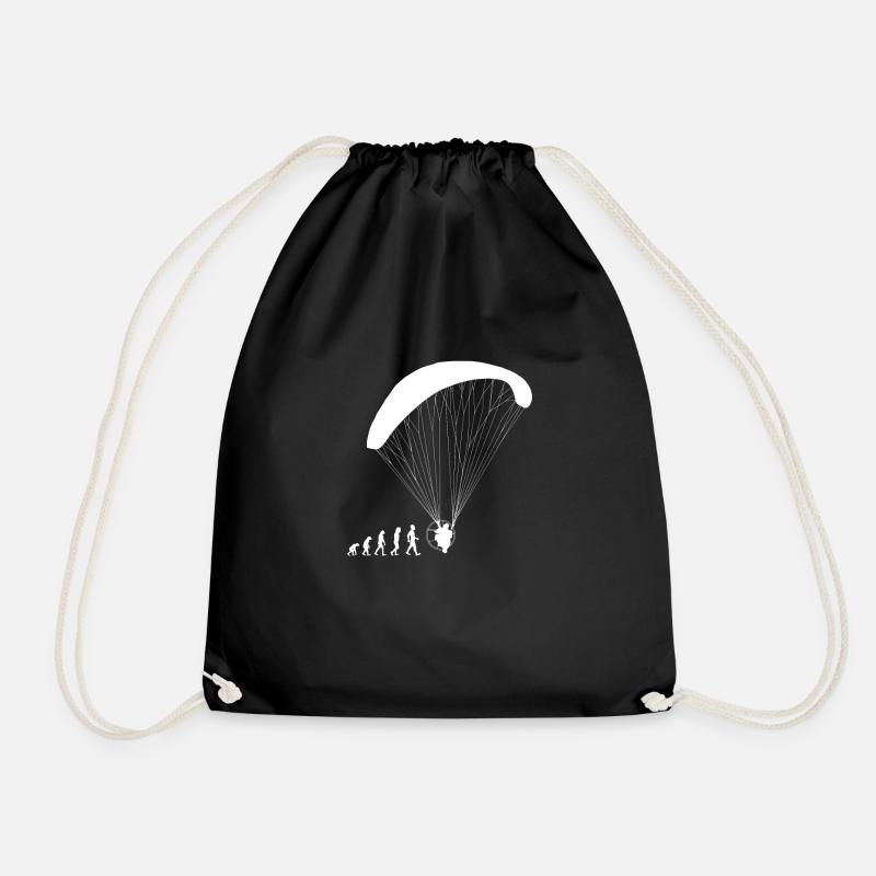 Evolution Motorschirm Geschenk Shirt - Turnbeutel - Schwarz