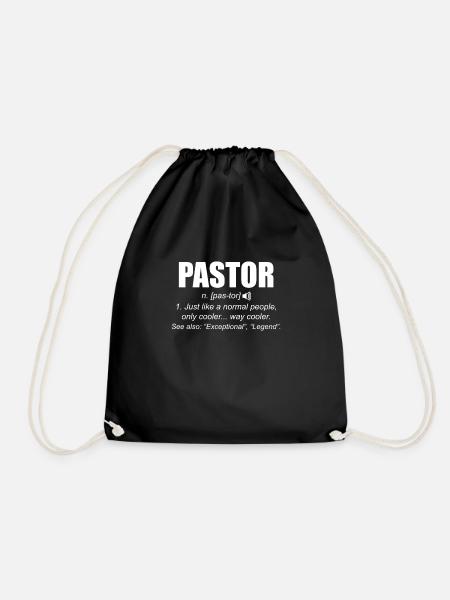 Pasteur définition prêtre cadeau - Sac de sport léger - noir