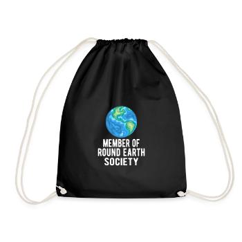 Sarcastic Flat Earth: membre de la Round Earth Society - Sac de sport léger - noir - Devant