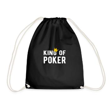 POKER: King of Poker - Turnbeutel - Schwarz - Vorne