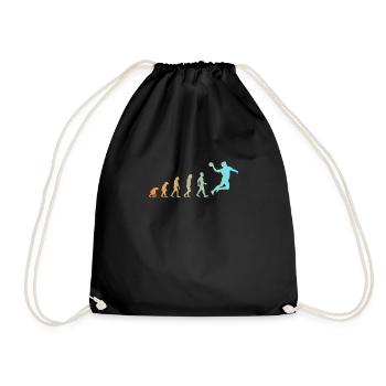 Cadeau de t-shirt de joueur de handball d'évolution - Sac de sport léger - noir - Devant