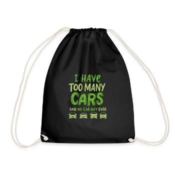 CAR GUY : Too Many Cars - Turnbeutel - Schwarz - Vorne