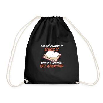 BOOKS / READING : Not Addicted To Books - Sac de sport léger - noir - Devant