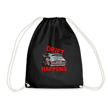 Car Drifting Racing Racecar Motorsport Mechanic - Turnbeutel - Schwarz - Vorne