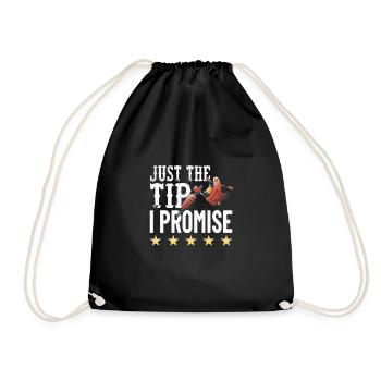 TATTOO ARTIST INKING TATTOOS : the Tip I promise - Drawstring Bag - black - Front