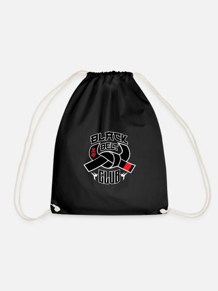 KARATE MARTIAL ARTS GESCHENK IDEE: Black Belt Club - Turnbeutel - Schwarz