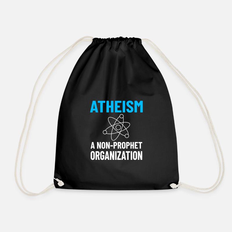ATHEISM ATHEIST : non-propet organization - Turnbeutel - Schwarz