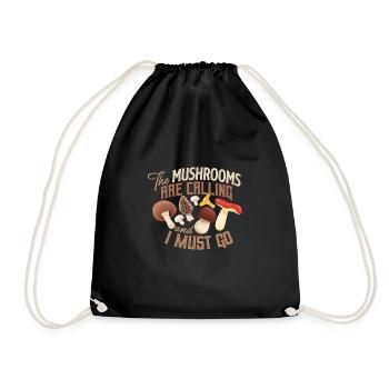 Champignons champignons champignons champignons panier champignon automne - Sac de sport léger - noir - Devant