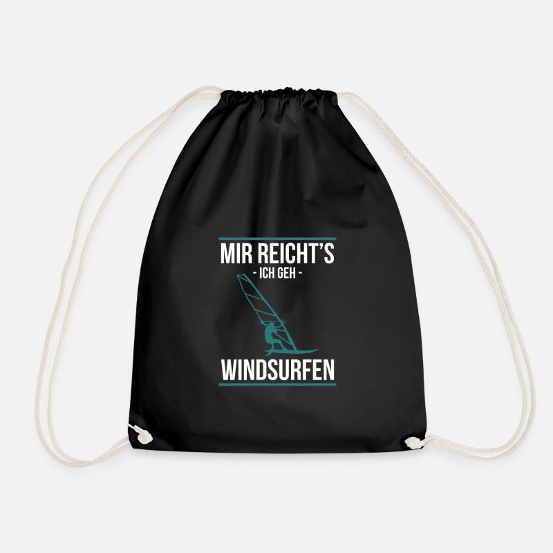 Mir Reicht´s Ich Geh Windsurfen Geschenk - Turnbeutel - Schwarz