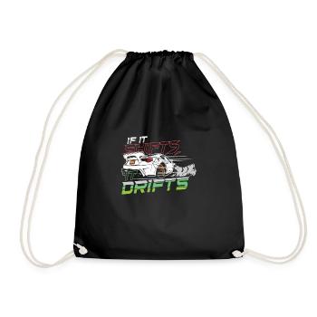 Car Drifting Racing Racecar Motorsport Mechanic - Turnbeutel - Schwarz - Vorne