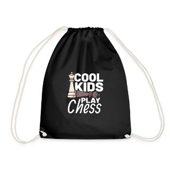 CHESS PLAYER CHESSBOARD CHESS GAME BOARD GAME GIFT - Sac de sport léger - noir - Devant